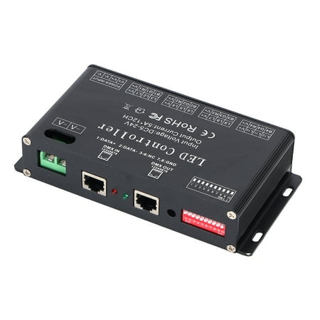 DMX Decoder, 12 Channel Decoding Controller With Cable For Outdoor For ...