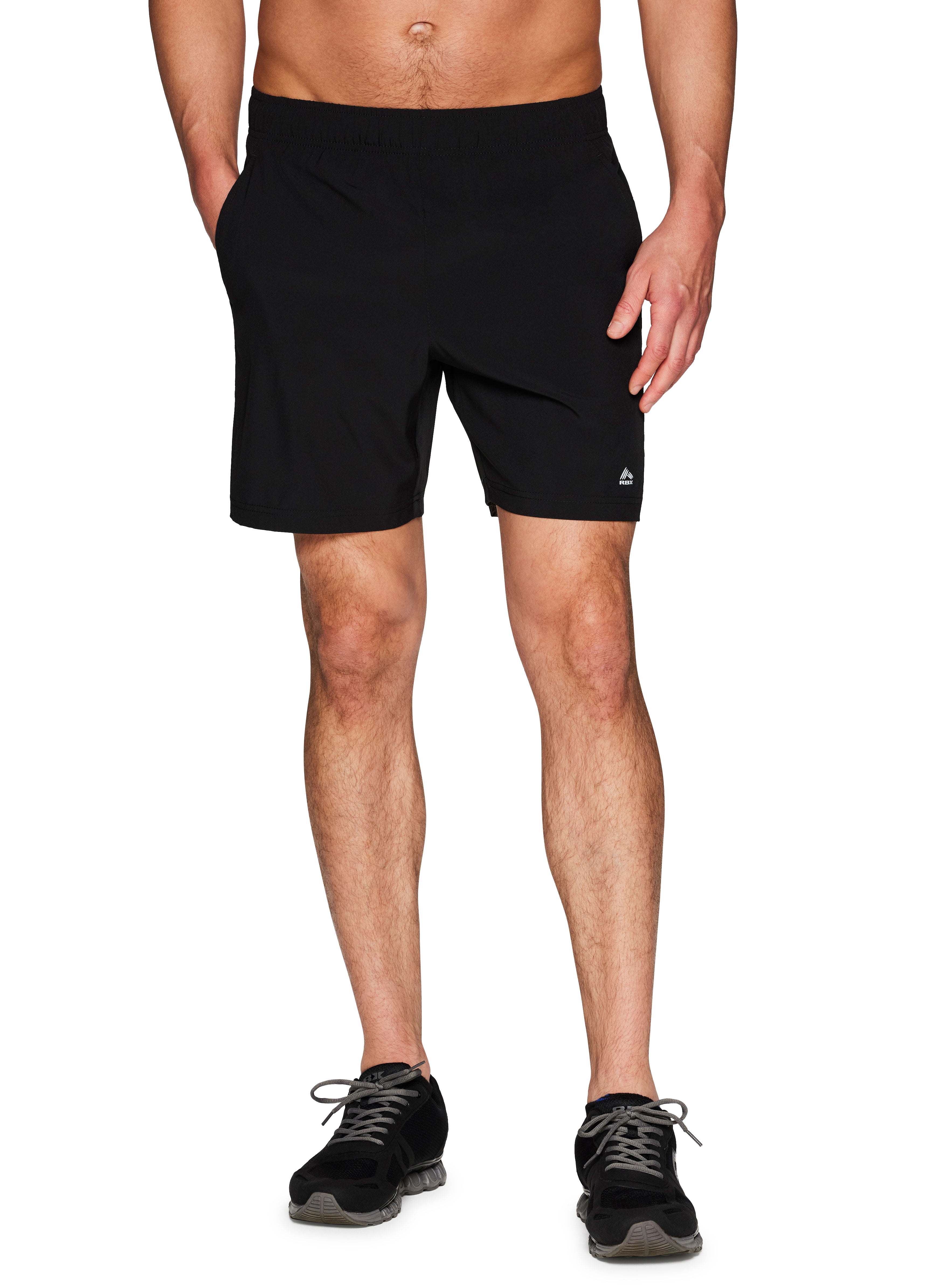 RBX Active Men's 7Inch Mesh Detail Quick Dry Woven Basketball Gym