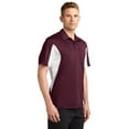 thumbnail image 4 of Sport Tek ST655 Mens Color Block Polo Shirt-Maroon/White - 3XLarge, 4 of 6