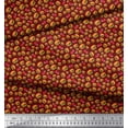 thumbnail image 2 of Soimoi Poly Georgette Fabric Coke & Burger Food Print Sewing Fabric Yard 52 Inch Wide, 2 of 3