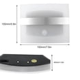 thumbnail image 2 of Lámpara de pared LED con energía solar, lámpara de aplique con sensor de cuerpo humano para pasillo de jardín, 2 of 8
