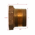 thumbnail image 3 of Cruisers Boat Reducing Pipe Fitting | Hex Bushing 3/4 x 3/8 Inch Brass, 3 of 4