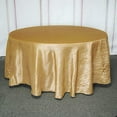 thumbnail image 6 of BalsaCircle 120" Gold Accordion Crinkle Taffeta Round Tablecloth Decoration, 6 of 8
