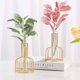 thumbnail image 5 of Juego de mini jarrones de cristal de 2 piezas jarrones pequeños de oro para decoración de mesa florero moderno Bud Hydroponic Feliz Sencillez, 5 of 5