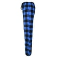 thumbnail image 3 of North 15 Boy's Super Cozy Buffalo Plaid Micro Fleece Pajama Pants-1235B-Navy-14-16, 3 of 9