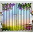 thumbnail image 1 of EREHome spring landscape Blackout Window Curtain Drapery Two Panels 52x84 inch two Piece, 1 of 1