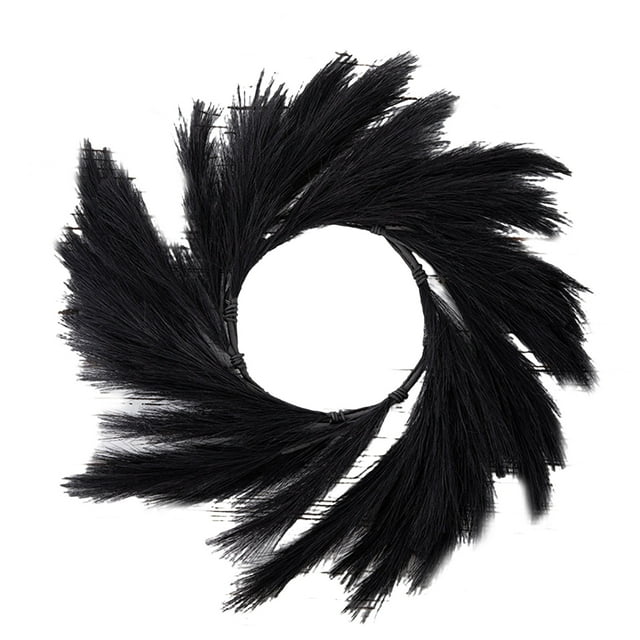 LCXmlly Pampas Grass Wreath Artificial Wreath Realistic Color Ecofriendly NonFading Decorative Pampas Grass