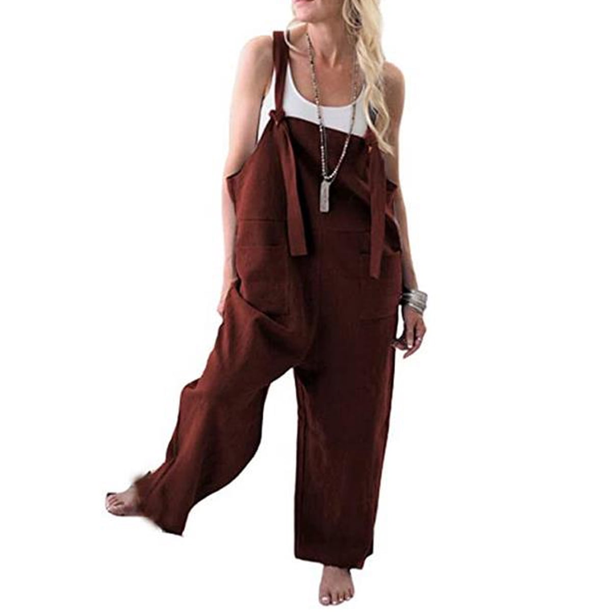 linen wide leg jumpsuit