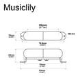 thumbnail image 2 of Artec LSA70R Alnico 5 Lipstick Style Reverse Wound Single Coil Middle Pickup 7.5K for Strat Style Electric Guitar, Chrome, 2 of 5