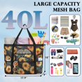 thumbnail image 4 of Mesh Beach Bag, Extra Large Beach Tote with Zipper Pocket Pool Bag for Cruise/Swim/Vacation Essentials, 4 of 8