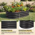 thumbnail image 3 of Cama de cultivo elevada galvanizada Land Guard 122x61x30 cm ovalada, 3 of 7