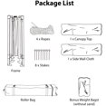 thumbnail image 7 of DYTesa 10x10ft Pop up Canopy, 1-Person Setup Portable Shelter, Adjustable Straight Leg Heights Instant Shelter with Wheeled Carry Bag, Canopies for Events and Camping, White, 7 of 7