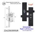 thumbnail image 2 of Door Lock, Electronic Door Lock With Tuya APP Remotely / Biometric Fingerprint /Smart Card / Password /Key ,Easy to Install, 2 of 7