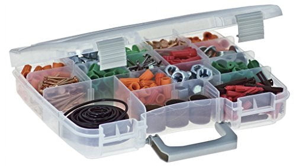 Plano Synergy Large Connectible Fishing Tackle Box, Brown / Clear