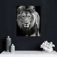 thumbnail image 4 of COMIO Lion and Lioness Canvas Wall Art Black and White Animal Pictures for Wall Decor Male and Female Lion Picture for Bedroom Modern Animal Canvas Print Wall Art Contemporary Decor for Home, 4 of 4