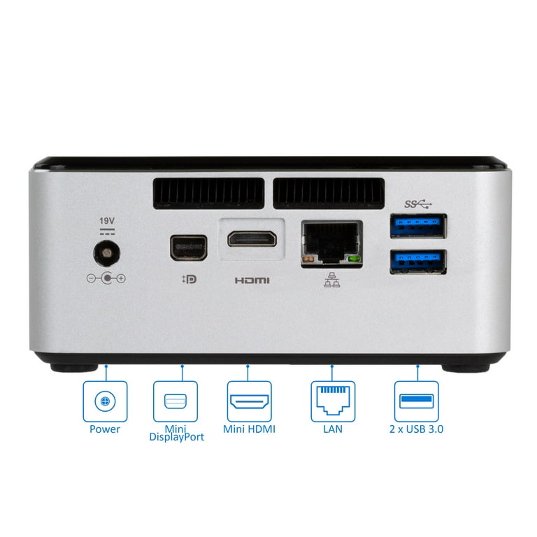 Intel NUC D34010WYKH Mini PC, Intel Core i3-4010U 1.7GHz, 8GB RAM