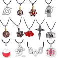 thumbnail image 4 of Collar de figuras de acción de Anime Naruto para niños, anillo, accesorios de Cosplay, Uzumaki, Zumaki, Shuriken, Kakashi, joyería, regalo de juguete, 4 of 5