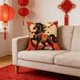 thumbnail image 5 of Estándares de Almohada Tamaño Estándar Algodón, 17.7x17.7 Pulgadas Cubiertas de Almohada Decorativas con Tela Suave, Estándares de Almohada con Cremallera Tamaño Estándar, Cremallera Oculta para la De, 5 of 7