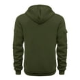 thumbnail image 4 of HAOTAGS Sport Hoodie for Men, Active Long Sleeve Hooded Sweatshirts with Pockets Casual Pullover Top Army Green S, 4 of 4