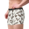thumbnail image 2 of Wukai Chickens Print Men’s Underwear Breathable Boxer Brief for Men,&nbsp;Moisture Wicking & Breathable-Small, 2 of 5