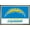 Bronze Framed Version, variant on NFL Los Angeles Chargers - Logo 21 Wall Poster, 22.375" x 34"