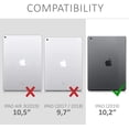 thumbnail image 4 of kwmobile 2X Screen Protector Compatible with Apple iPad 10.2 (2019) - Clear Anti-Scratch Display Film for Tablet Screen, 4 of 5