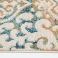 thumbnail image 3 of Loomaknoti Leena Bradden 3' x 5' Damask Indoor Polypropylene Accent Rug, 3 of 6