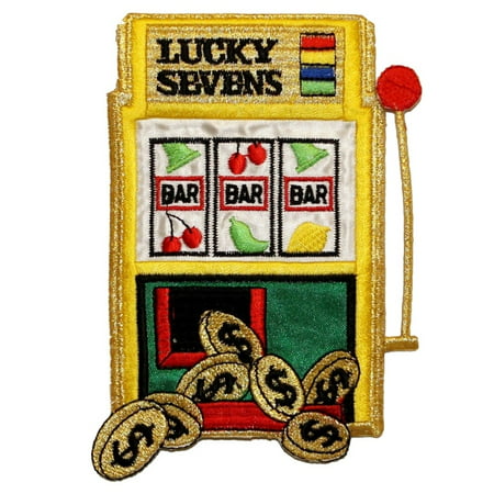 ID 0058 Slot Machine Bar Winning Casino Embroidered Iron On Applique