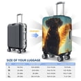 thumbnail image 4 of Kdxio Golden Cloud Winged Dog Pattern Luggage Cover for Travel,Elastic and Durable,Fits 18-32 Inch,Anti-Scratch Suitcase Protector-No luggage included, 4 of 5