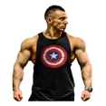 thumbnail image 1 of Camiseta Captain America Tirantes Gimnasio Playera Olimpica, 1 of 3