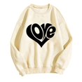 thumbnail image 2 of Xixinqiwan Valentines Day Sweatshirt for Women,Women's Round Neck Raglan Sleeves Long Sleeved Valentine's Day Love Printed Top Sweater, 2 of 4