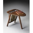 thumbnail image 2 of Butler Specialty Lowery Modern Triangular Magazine Wood Table In Dark Brown, 2 of 3