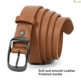thumbnail image 5 of JASGOOD Leather Belts for Women Plus Size Brown Belt for Jeans Pants Dresses, 5 of 9