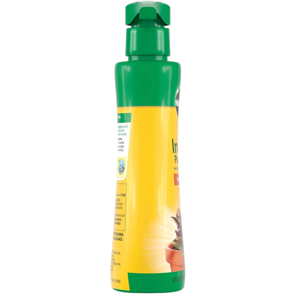 Miracle Gro Indoor Plant Food Fertilizer Feeds Instantly 8 oz Liquid Pump, 3-Pack