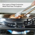 thumbnail image 5 of KitchenAid 5-Ply Clad 10 Inch Stainless Steel Induction Frying Pan, Dishwasher Safe, Metal Utensil, Broiler and Oven Safe to 500°F, Polished Stainless Steel, 5 of 7