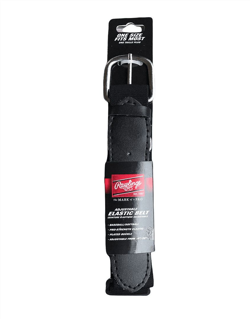 Rawlings Adjustable Baseball Softball Elastic Belt - Black