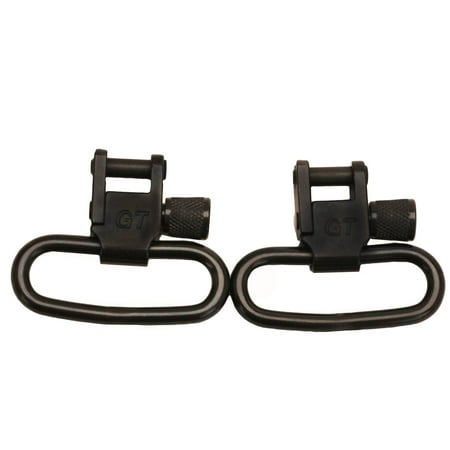UPC: 0895474001024 | Grovtec 1.25 Locking Swing Swivels Thumbscrew Black Oxide Set of 2 – GTSW02