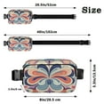 thumbnail image 3 of Fanny Pack Fashion Waist Packs Women's Waist Packs Men's Waist Packs Youth's Waist Packs Mobile Wallet Travel Shopping Running Hiking Fanny Pack Blue Flower Pattern, 3 of 7