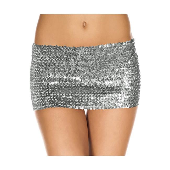 grey sequin mini skirt