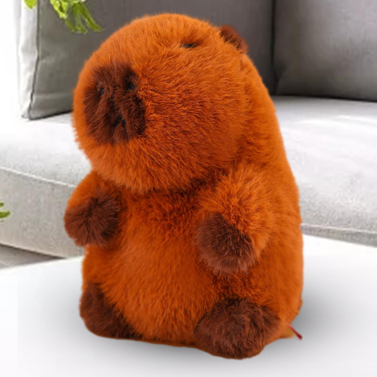 LeeQinersw Capybara Plush Toy Cute Capybara Stuffed Animal Capybara Soft Toy for Boys Girls 35cm without hair