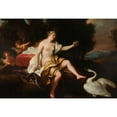 thumbnail image 2 of Jacques Marmotte 14x11 Gold Ornate Wood Frame and Double Matted Museum Art Print Titled - Leda, 2 of 4