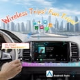 thumbnail image 3 of ATOTO F7WE CarPlay inalámbrico estéreo para automóvil de doble DIN, navegación inalámbrica automática en el tablero de Android de 7 pulgadas, radio para automóvil con pantalla táctil, Bluetooth 5.3, F, 3 of 5