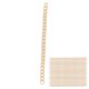 thumbnail image 4 of Cadena de eslabones de aluminio de 20 m Cadena de eslabones trenzados para hacer pulseras, collares y joyas para hombres y mujeres Oro, 4 of 10