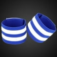 thumbnail image 3 of 4 Pcs Blue Reflective Bands for Wrist Reflective Wristbands High Visibility Cycling Riding Reflector Tape Straps, 3 of 8