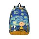 thumbnail image 2 of Mochila para portátil personalizada con paisaje de Van Gogh, Snoopy y Charlie Brown, para hombres y mujeres, mochila para la escuela, estudiantes universitarios, bolsa Peanuts, 2 of 5