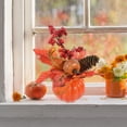 thumbnail image 6 of yulier Fall Decor, Artificial Pumpkin with Maple Leaves Pinecones Red Berries, Home Kitchen Table Centerpieces Fall Thanksgiving Party Tabletop Decor, 6 of 6