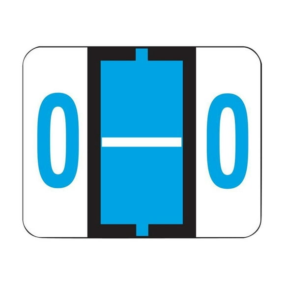 Smead BCCR - Étiquette de Classement - Préimprimée : 0 - Bleu (Lot de 500)