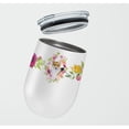 thumbnail image 2 of Carolines Treasures CK4167TBL12 Corgi Pink Flowers Stainless Steel 12 oz Stemless Wine Glass 12 oz multicolor, 2 of 4