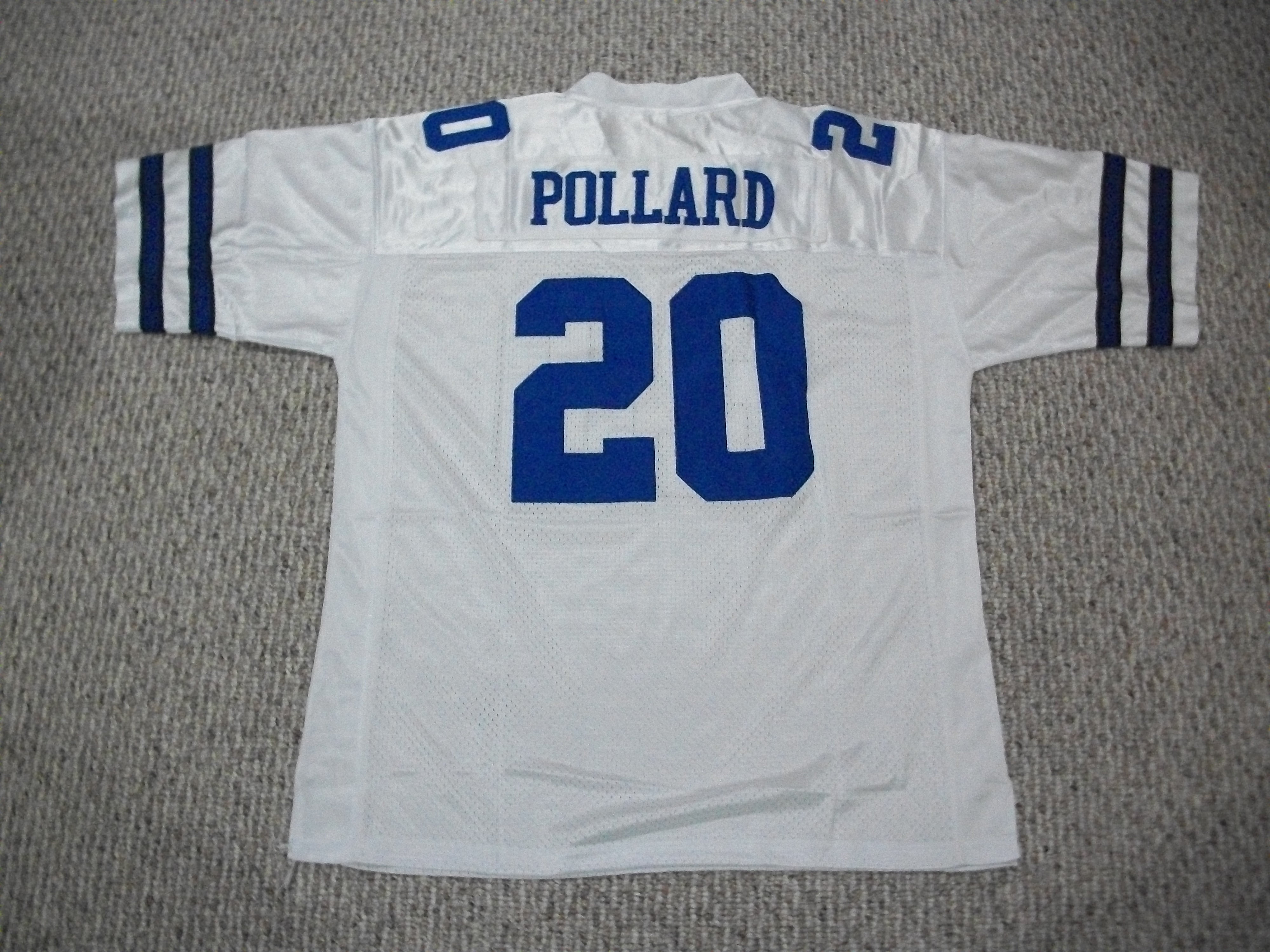 Unsigned Tony Pollard Jersey #20 Dallas Custom Stitched White