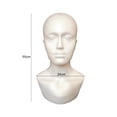 thumbnail image 5 of Naierhg Mannequin Hat Display Lifelike White Foam Mannequin White, 5 of 6